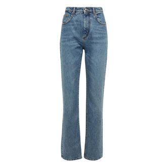 Sportmax Giugno Jeans - Dames - Jeans - Blauw - Maat: W28 Katoen