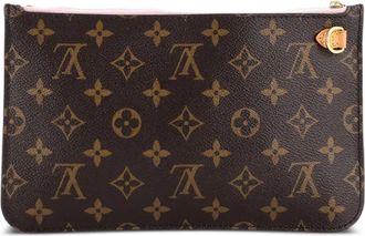 Louis Vuitton Neverfull Pochette Monogram Canvas Large pouch - Marrone