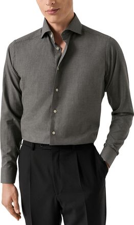 Eton zakelijk overhemd Slim Fit grijs strijkvrij