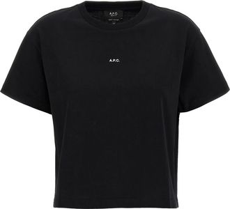 A.P.C. Mujer, Camisetas, Negro, Talla: XS