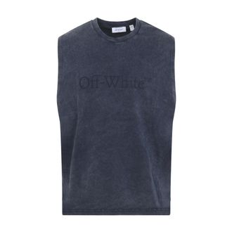 Off-white Sleeveless Tops, male, Blue, Size: S T-shirt