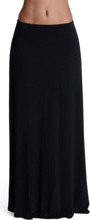 Naked Wardrobe Smooth Maxi Skirt in Black at Nordstrom Rack, Size Medium