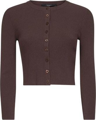 Max Mara Cardigan a coste - Marrone