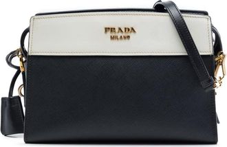 Prada Pre-owned Prada Bicolor Saffiano and City Calf Esplanade Crossbody Ladies 1XPDQXDSDGL36D7Q