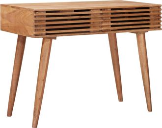vidaXL Escritorio Hecho A Mano Madera Teak Marr&oacute;n 100 X 48 X 76 Cm Vidaxl