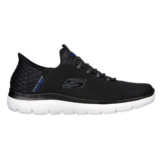 Skechers Mens Summits - Hoge Slip-In-sportschoenen (Zwart, Wit)