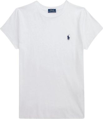 Ralph Lauren Tops, Dames, Wit, L, Katoen, Pocket T-Shirt