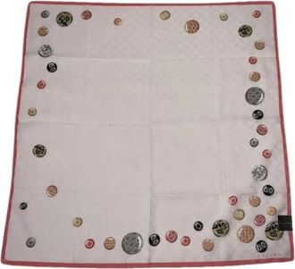 Celine Pre-owned Scarves, female, Pink, Size: ONE SIZE Pre-owned Silk Scarf