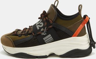 Dsquared2 Multicolor Neoprene And Suede Run Ds2 Sneakers