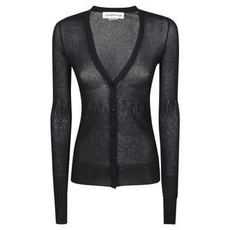 Victoria Beckham Truien & Vesten, Dames, Zwart, M, Cardigan a Costine