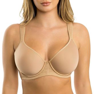 Affinitas Bliss Molded Spacer T-Shirt Bra in Warm Sand at Nordstrom, Size 32Ddd