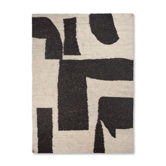 Ferm Living Piece Teppich, 200 x 300 cm, off-white / coffee