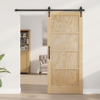 Berkfield Home Interior Door ORKDAL 86x198.5x4 cm Solid Wood Pine in Beige