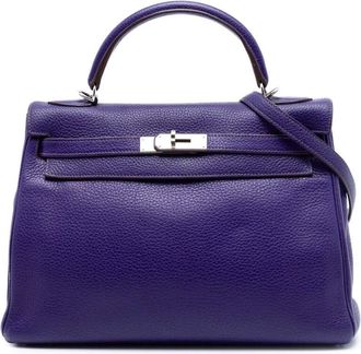 Herm&egrave;s Pre-owned Hermes Clemence Kelly II Retourne 32 Ladies JR9D20F4UZ6X25BN