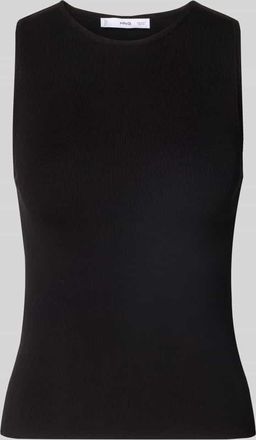 Mango Tanktop in Ripp-Optik Modell HERNAN in Black, Größe S
