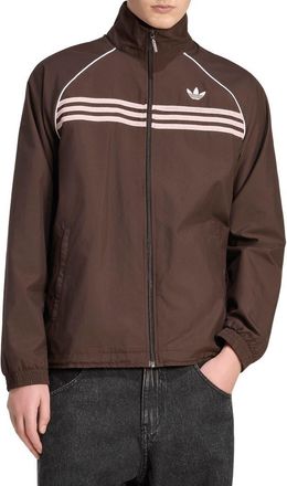 adidas Chest Stripes Track Jacket in Aurora Coffee// at Nordstrom, Size Xx-Large R