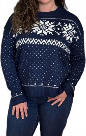 Staccato Navidad Sweater In Navy