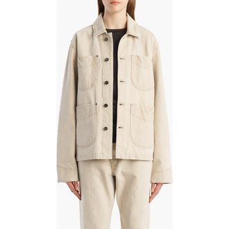 Khaite Wyatt Denim Chore Jacket in Dumas at Nordstrom, Size Medium