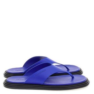 Ferragamo Dory Leather Sandals, Size 11