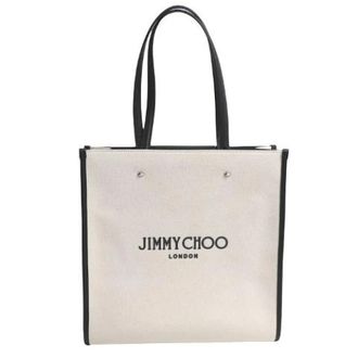 Jimmy Choo London Pre-owned Tote Bags, female, Beige, Size: ONE SIZE Pre-owned N S Tote M Canvas Tote Bag
