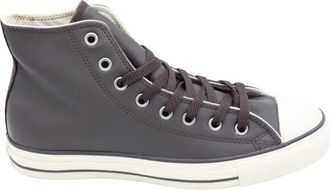 Converse Leren Hi-Top Rubberen Zool Sneakers - Heren - Sneakers - Bruin - 39 EU - Schoenen