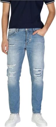 Antony Morato Slim Fit Katoenen Jeans & Broek - Heren - Slim Fit Jeans - Blauw - W38 - Katoen - Jeans