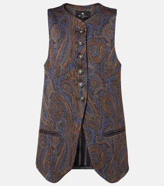 Etro Paisley jacquard vest