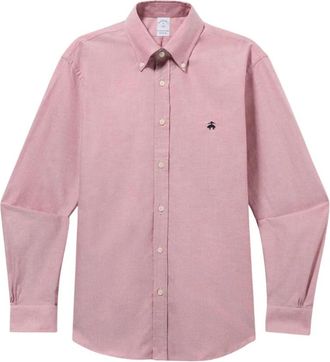 Brooks Brothers Regular Fit Oxford Overhemd met Button-Down Kraag - Heren - Casual Overhemden - Rood - S - Katoen - Overhemden