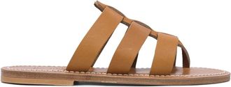 K.Jacques Dolon Sandal - Dames - Sandalen - Beige - 38 EU - Leer - Schoenen