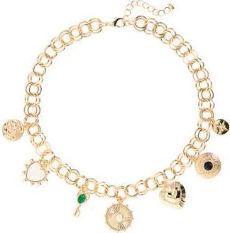 Nordstrom Rack Eclectic Charm Necklace in Gold Multi at Nordstrom Rack