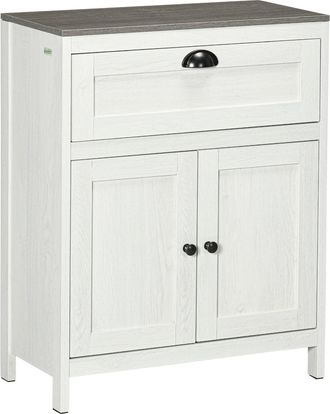 Kleankin Bathroom Storage Cabinet Freestanding Storage Cupboard with Drawer | TJ Hughes