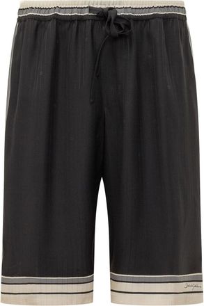 Dolce & Gabbana Black Stripes Shorts
