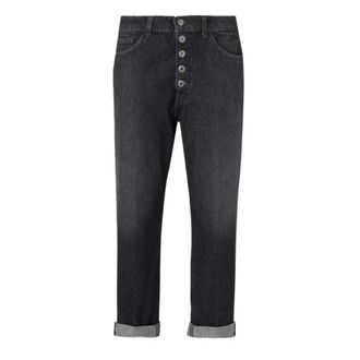 Dondup Koons Bot Gioie Broek - Dames - Jeans - Zwart - Maat: W28 Katoen