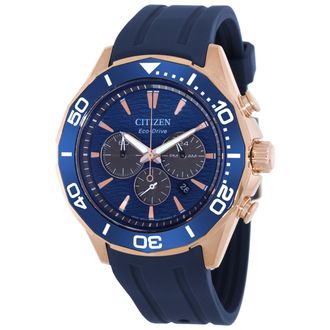 Citizen Endeavor Chronograph Quartz Blue Dial Mens Watch CA4733-00L