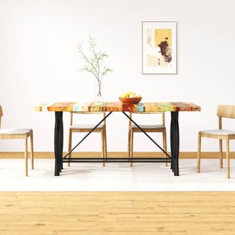 vidaXL Mesa De Comedor De Madera Reciclada De 180 Cm