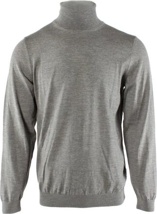 HUGO BOSS Musso-P Trui - Heren - Coltruien - Grijs - 2XL - Wol - Truien & Vesten