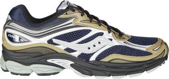 Saucony Low-Top White And Grey Sneakers With Black Accents