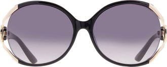 Guess Smoke Gradient Oversized Ladies Sunglasses GF6099 01B 61