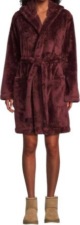 UGG Aarti Hooded Lounge Robe In Wild Grape