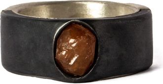 Parts Of Four Sistema sterling silver ring - unisex - Sterling Silver/Spessartite - 5