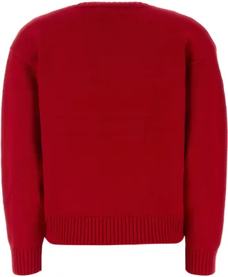 Lauren Ralph Lauren Dog-Intarsia Cotton Sweater - Red