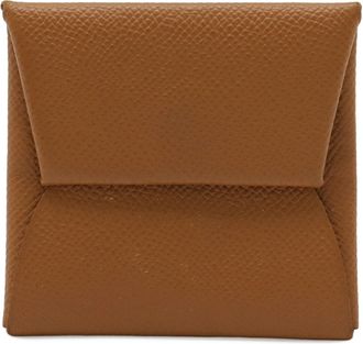 Herm&egrave;s Gold Camel Epsom Leather Coin Purse/Coin Case (Pre-Owned)