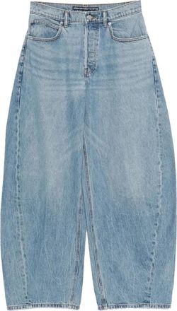 Alexander Wang Wide Jeans - Dames - Loose Fit Jeans - Blauw - W25 - Katoen - Jeans