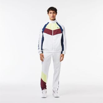Lacoste Mens Wh1789 Trackst in White/Limeira - Size X-Small