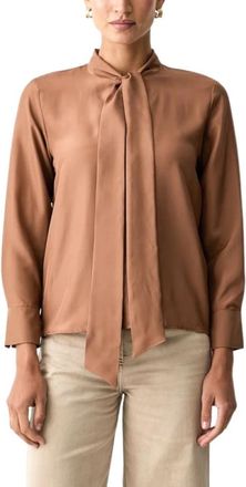 Marella Tops - Dames - Blouses - Bruin - M - Overhemden