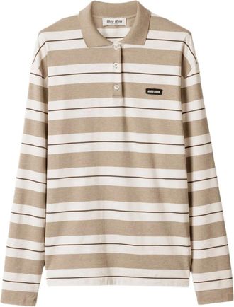 Miu Miu Polo a righe - Toni neutri