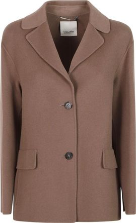 Max Mara Elfi Jas - Dames - Blazers - Bruin - L - Wol - Jassen