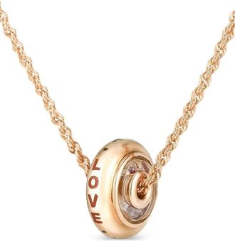 Moritz Glik 18K yellow gold Palavras 9 diamond necklace