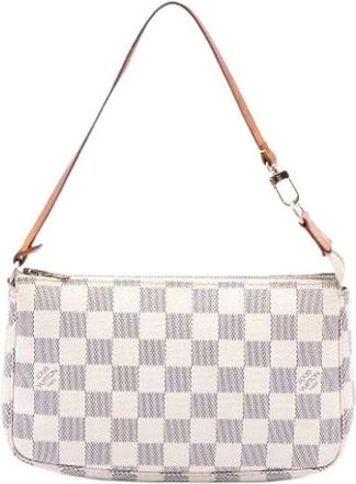 Louis Vuitton Pre-owned Pochette Accessoires - Dames - Vintage Schoudertas - Wit - ONE Size - Leer - Vintage