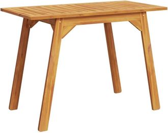 vidaXL Mesa de comedor de jardín madera maciza de acacia 110x56x75 cm Vidaxl